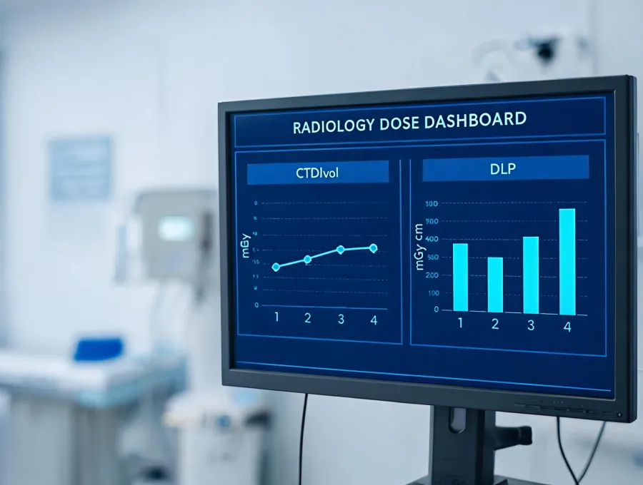 Dose management dashboard on clinical workstation